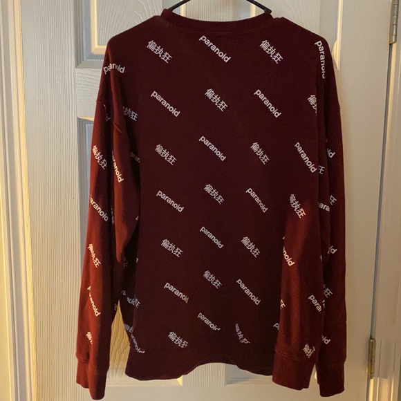 Forever 21 Paranoid Dual Language Sweater - Picture 2 of 3